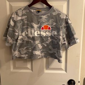 Ellesse crop top workout shirt